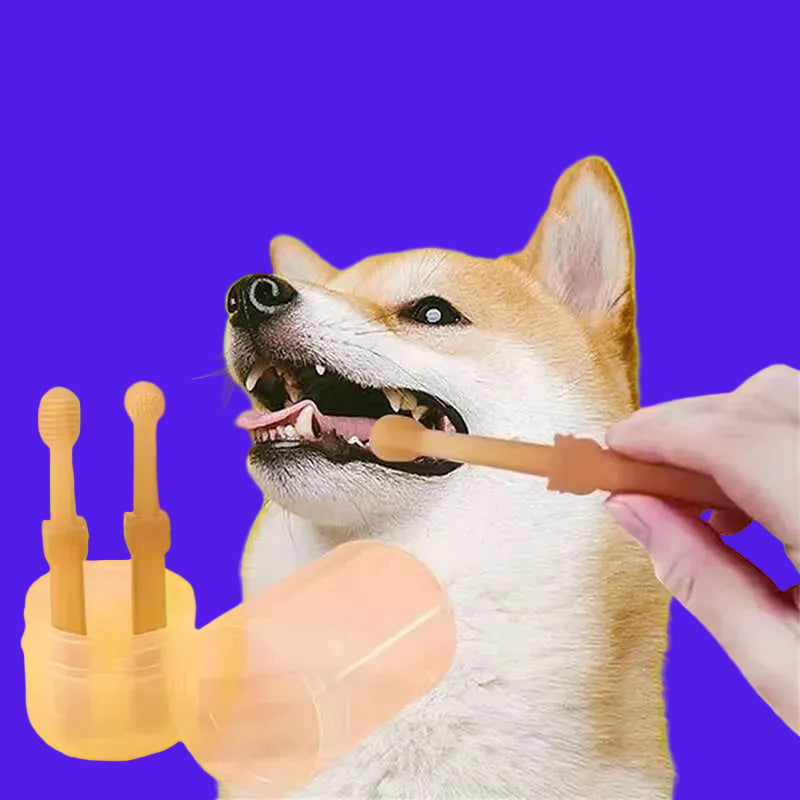 Soft Silicone Toothbrush & Tongue Sper for Dogs and Cats